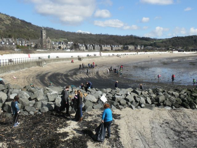 a past community beach clean